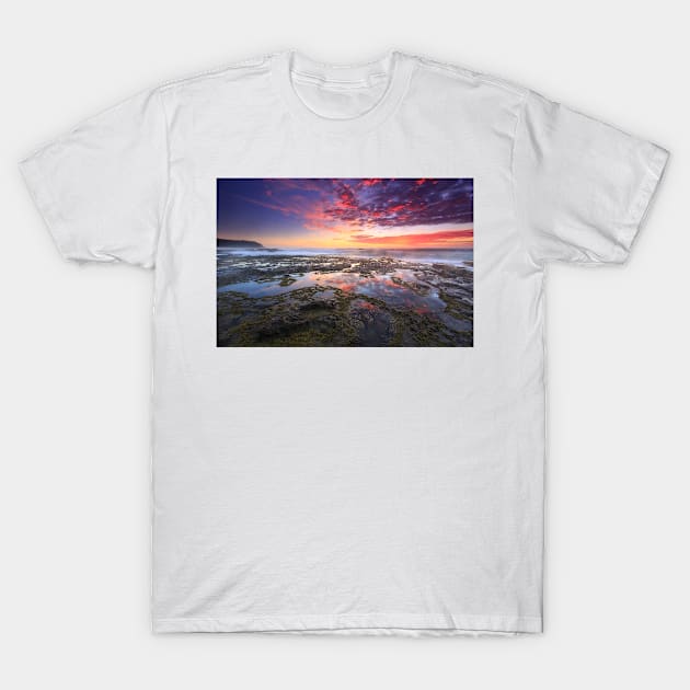 Wamberal Beach sunrise T-Shirt by dags